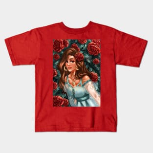 Lady of roses Kids T-Shirt